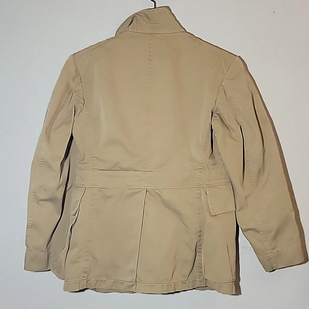VINTAGE Military Jacket w Patch Cargo Pockets 38